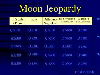 Moon Jeopardy