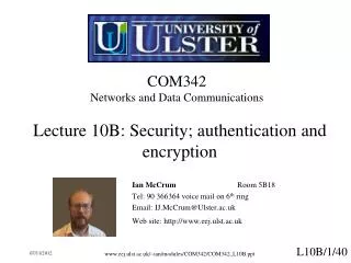 com342 networks and data communications
