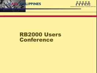 RB2000 Users Conference