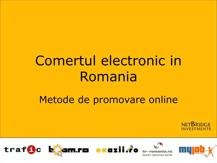 comertul electronic in romania