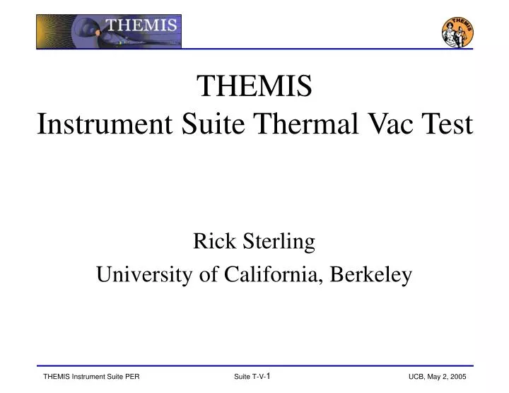 themis instrument suite thermal vac test