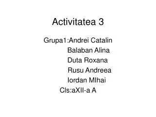 activitatea 3
