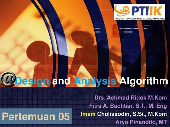 design and analysis algorithm