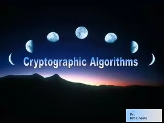 Cryptographic Algorithms