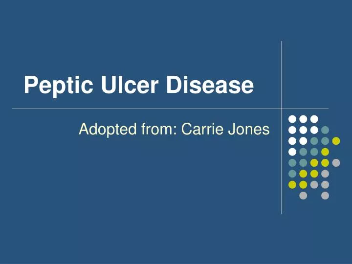 peptic ulcer disease
