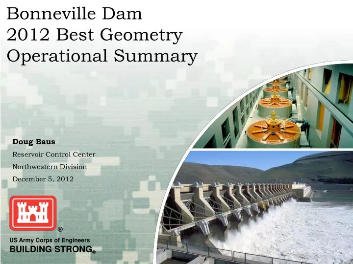 bonneville dam 2012 best geometry operational summary
