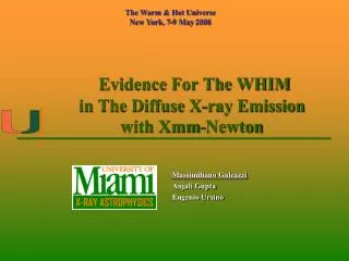 Evidence For The WHIM in The Diffuse X-ray Emission with Xmm-Newton