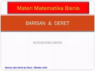 Ppt Barisan Deret Aritmatika Dan Geometri Powerpoint Presentation Free Download Id