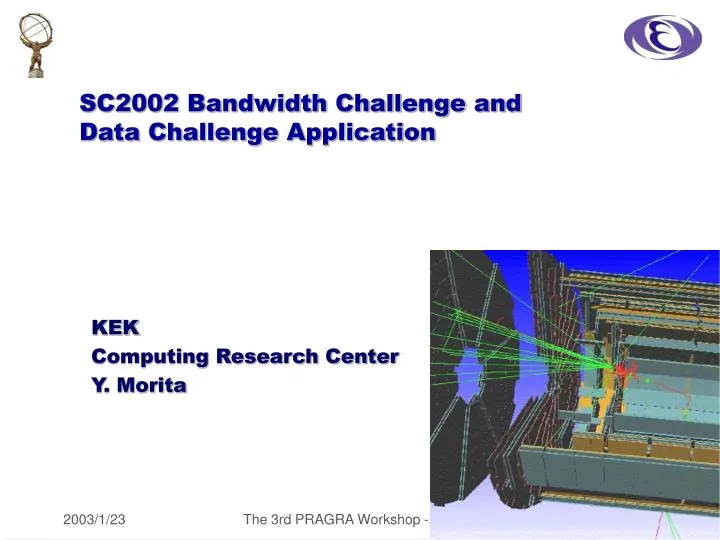 sc2002 bandwidth challenge and data challenge application