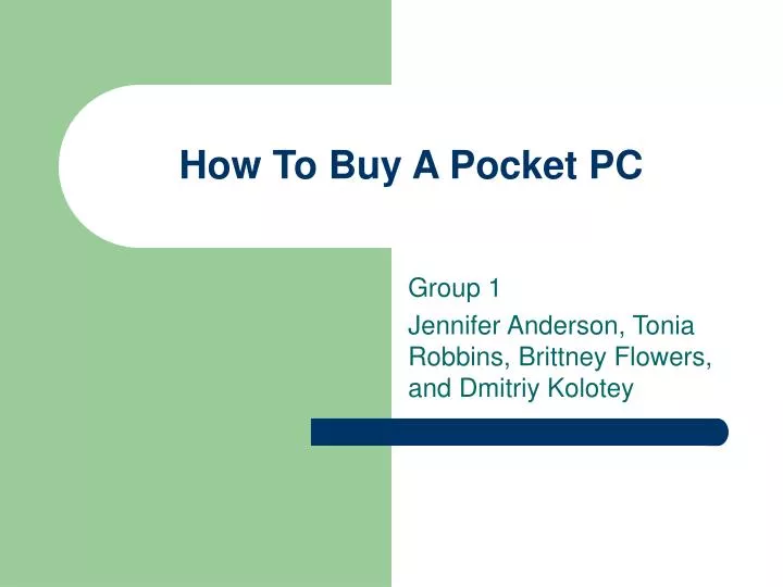 how to buy a pocket pc