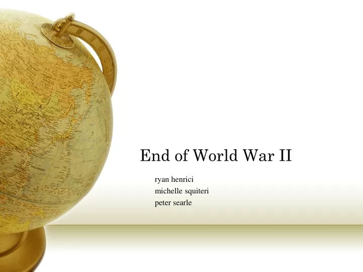 end of world war ii