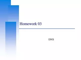 Homework 03