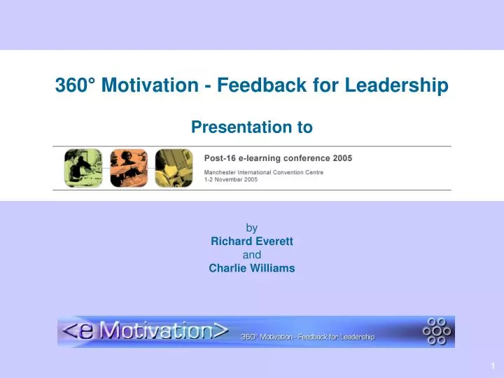 360 motivation feedback for leadership presentation to