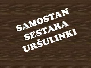 samostan sestara ur ulinki