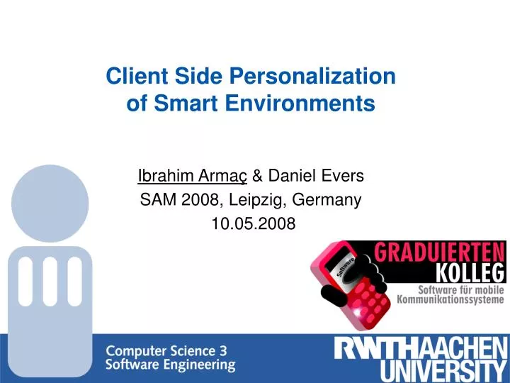 client side personalization of smart environments