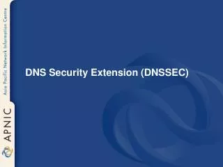 DNS Security Extension (DNSSEC)