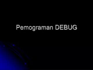 pemograman debug