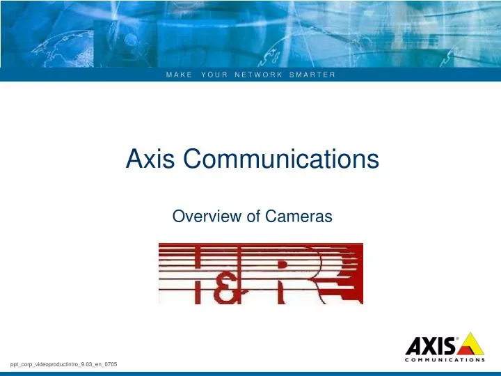 axis communications overview of cameras