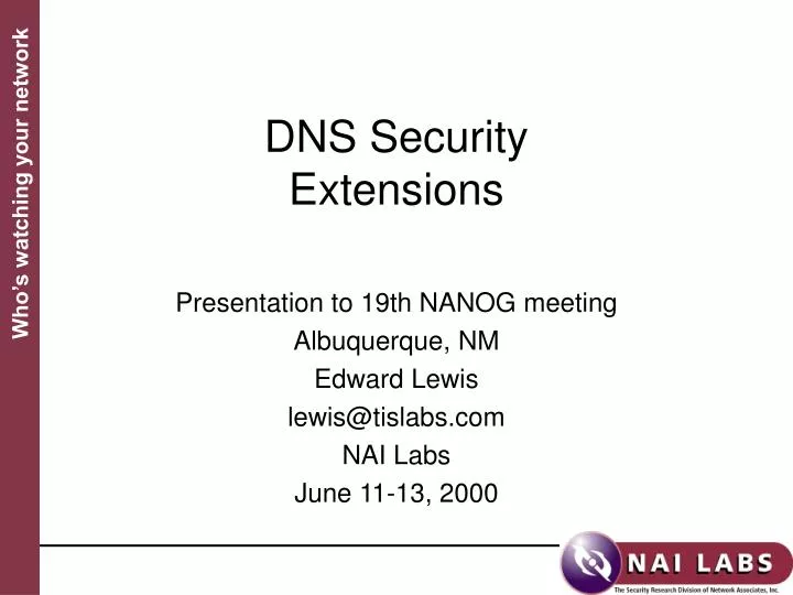 dns security extensions
