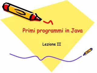 primi programmi in java