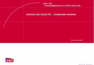 cadrage des objectifs champagne ardenne