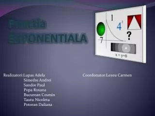 functia exponentiala