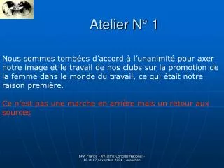 atelier n 1