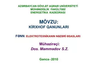 m vzu k rxhof qanunlari