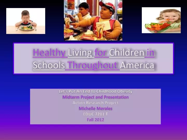 healthy living for children in schools throughout america