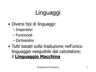 linguaggi