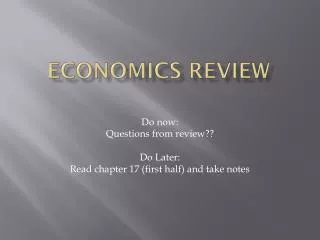 Economics Review