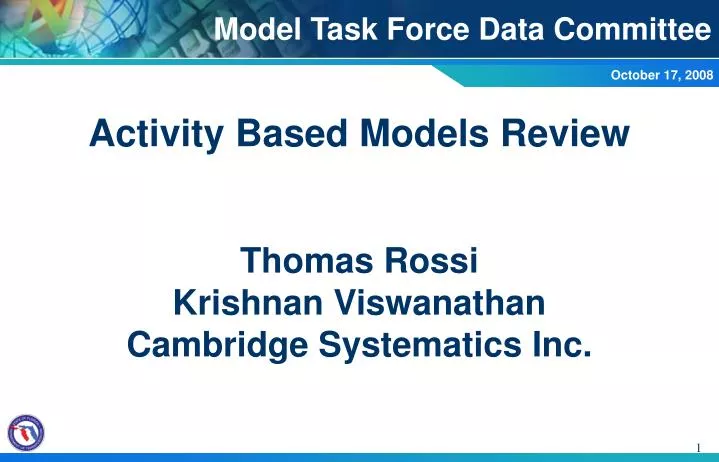 model task force data committee