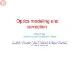 Advanced Techniques in Optics Modeling and Correction at Stanford Linear Accelerator Center - slide 1