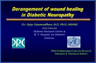 Dr. Vijay Viswanathan, M.D, Ph.D, MNAMS Joint Director Diabetes Research Centre &amp;