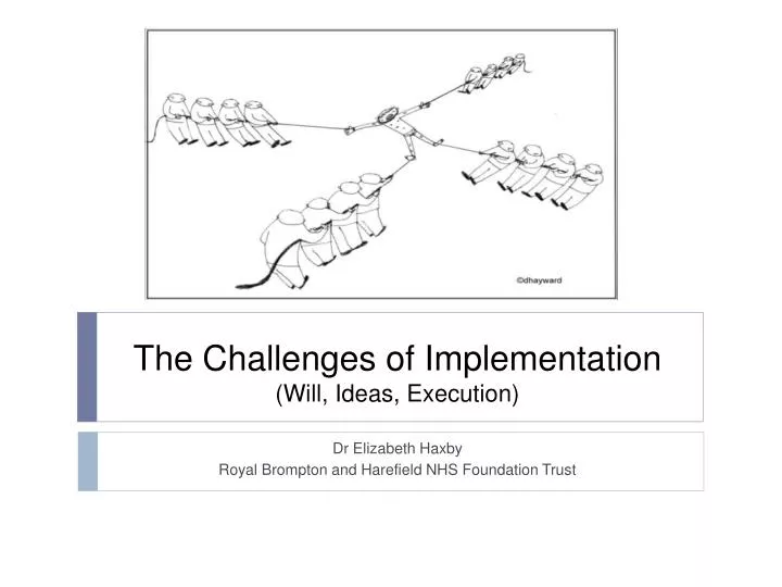 the challenges of implementation will ideas execution