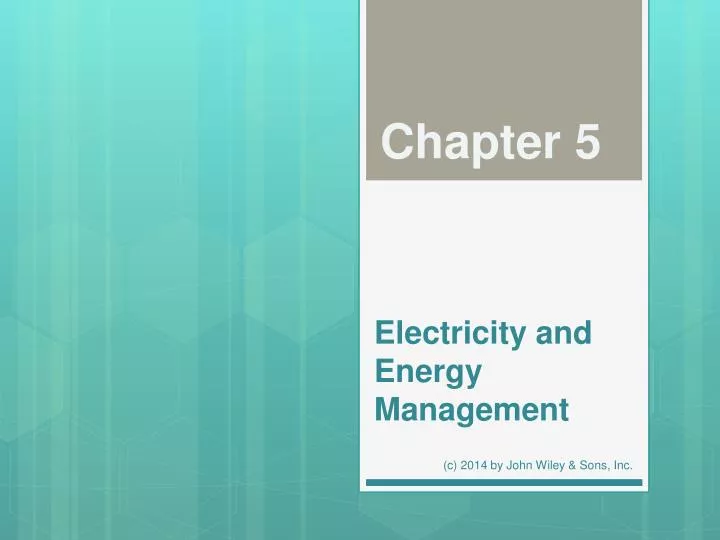 electricity and energy management