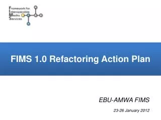 FIMS 1.0 Refactoring Action Plan