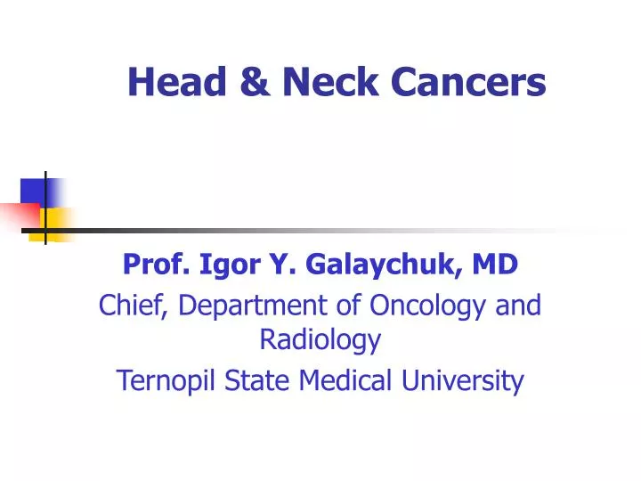 head neck cancers