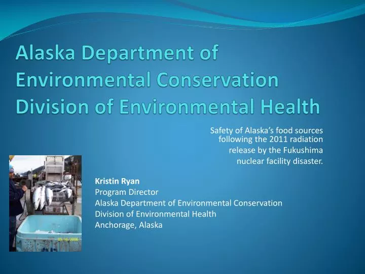 alaska department of environmental conservation division of environmental health