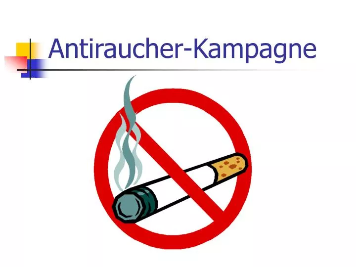antiraucher kampagne