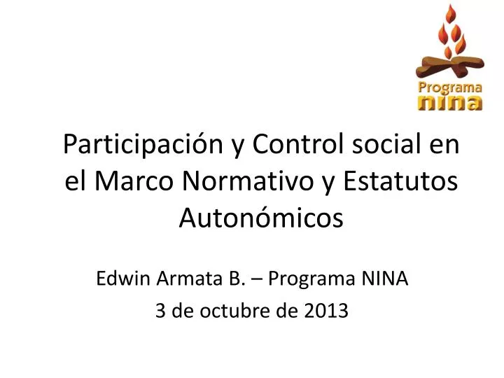 participaci n y control social en el marco normativo y estatutos auton micos