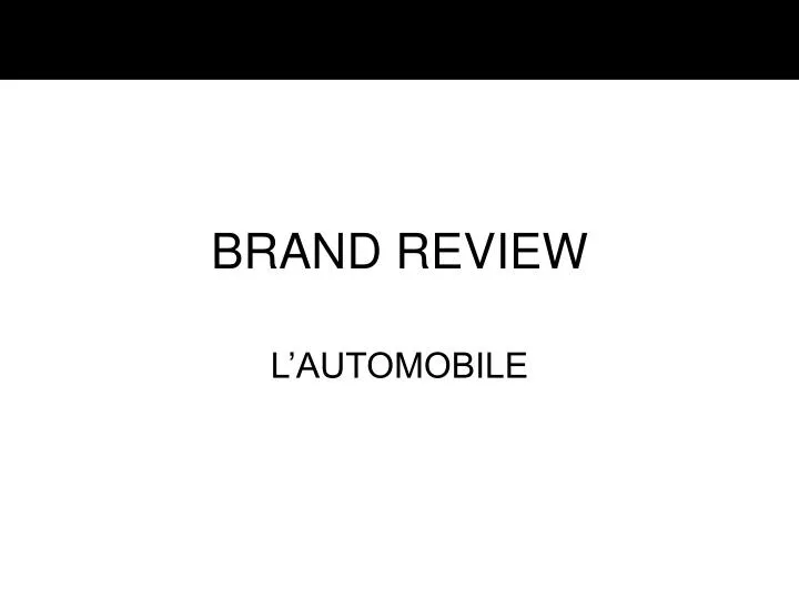 brand review
