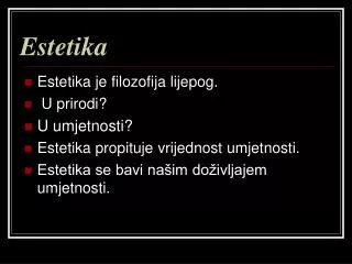 estetika