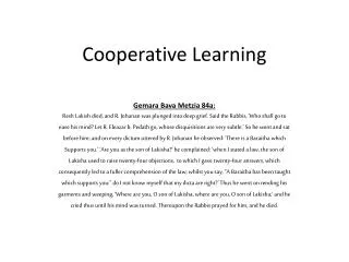 Cooperative Learning