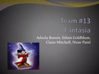 Team #13 Fantasia