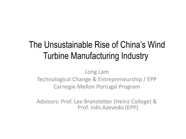 the unsustainable rise of china s wind turbine manufacturing industry