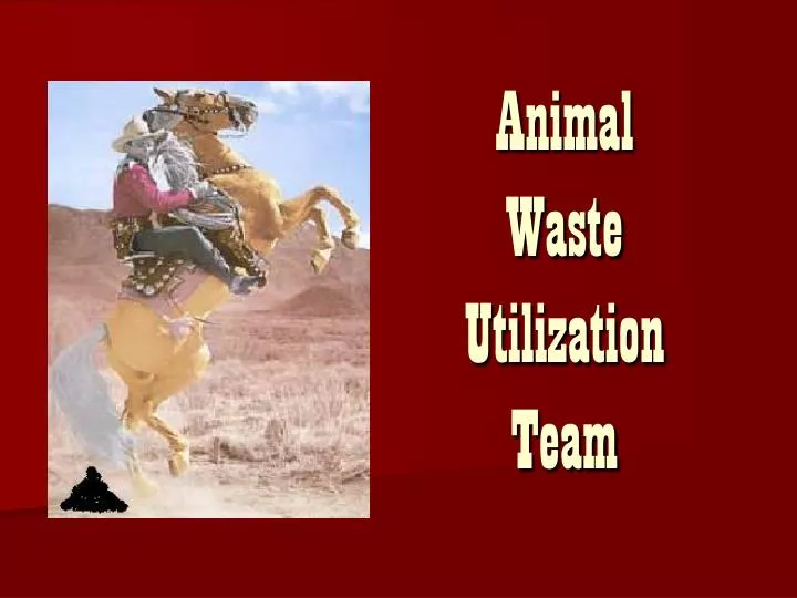 animal waste utilization team
