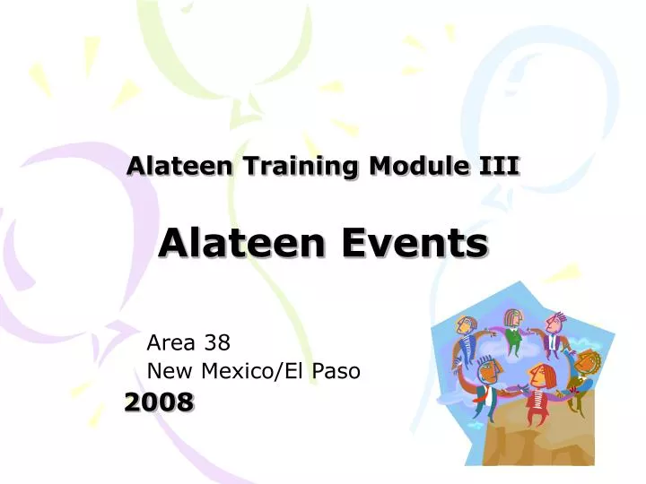 alateen training module iii alateen events