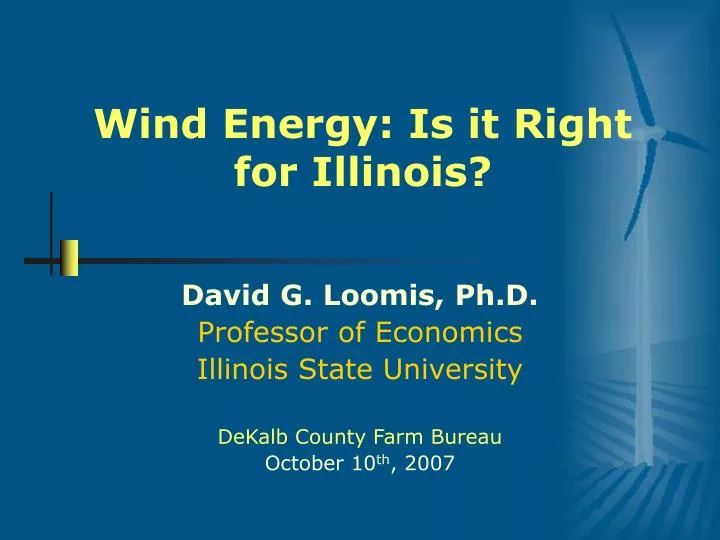 wind energy is it right for illinois