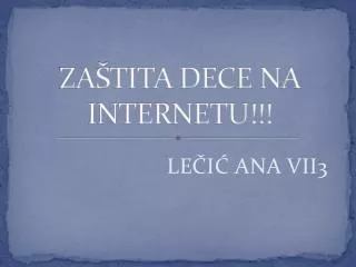z a tita dece na internetu